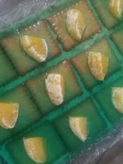 عکسی از دستور ژله سیب پرتقال ،🍏🍊🍎