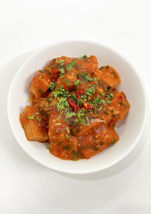 Hình của món Chả Cá Sốt Cà Chua.