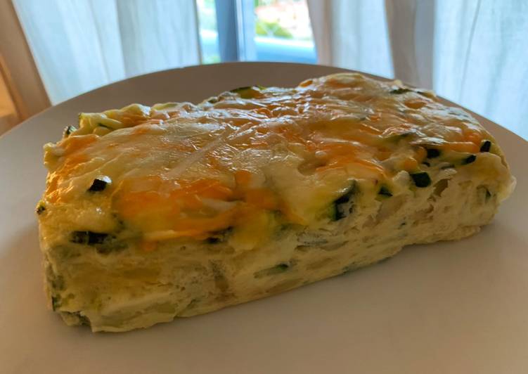 Pastel de calabacín fácil en microondas