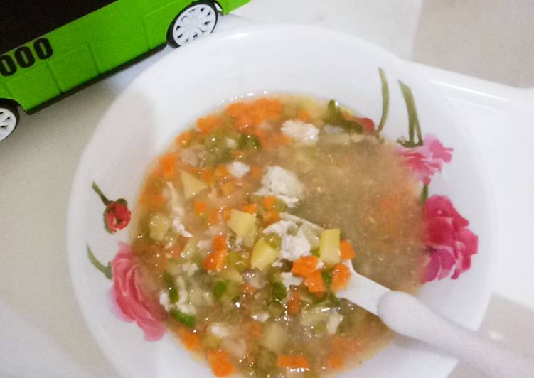 Mpasi 10m+ sup ayam Dan sayur