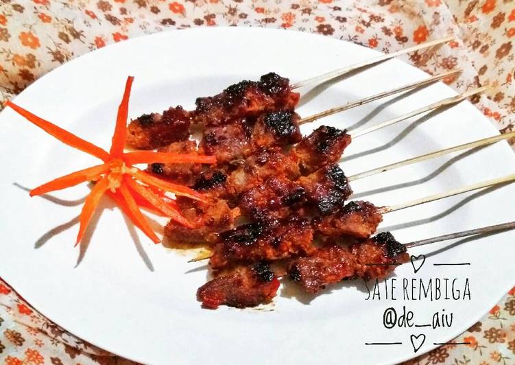 Sate Rembiga (sate sapi khas Mataram)