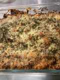 Gratin de thiéré au bœuf, légumes et emmental