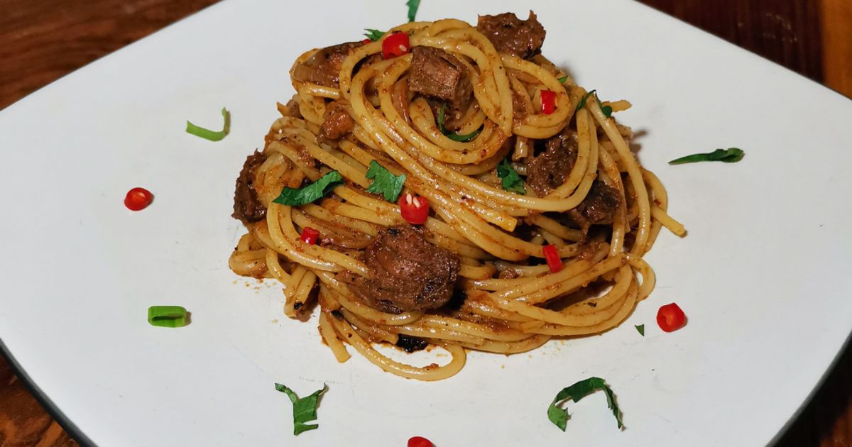 Spaghetti Rendang Resep Spaghetti Rendang oleh Henie Wied - Cookpad