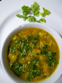 A picture of Tori/ Torai sabji.
