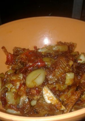 Foto resep Jengkol & ikan asin tipis bumbu balado mantaaap 😃😃