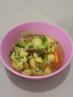 Foto resep Sayur bening bunga kol kentang