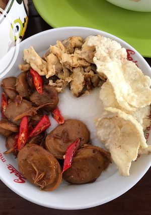 Foto resep Bubur Topping Semur