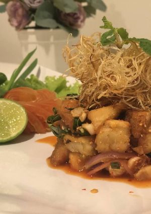 รูปของ Thai Spicy Milky mushroom Salad (ลาบเห็ดMilky 3สไตล์)