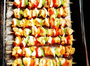 Una foto de Brochettes de cerdo