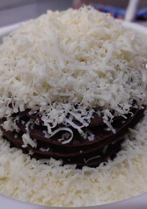 Foto resep Pancake choco cheese with cocoa powder