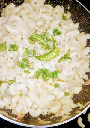 मायो क्रीमी मैकरोनी पास्ता (Mayo creamy macaroni pasta recipe in Hindi) रेसिपी मुख्य फोटो