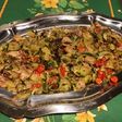 Courgettes bicolores à la pancetta corse et tomates cerise