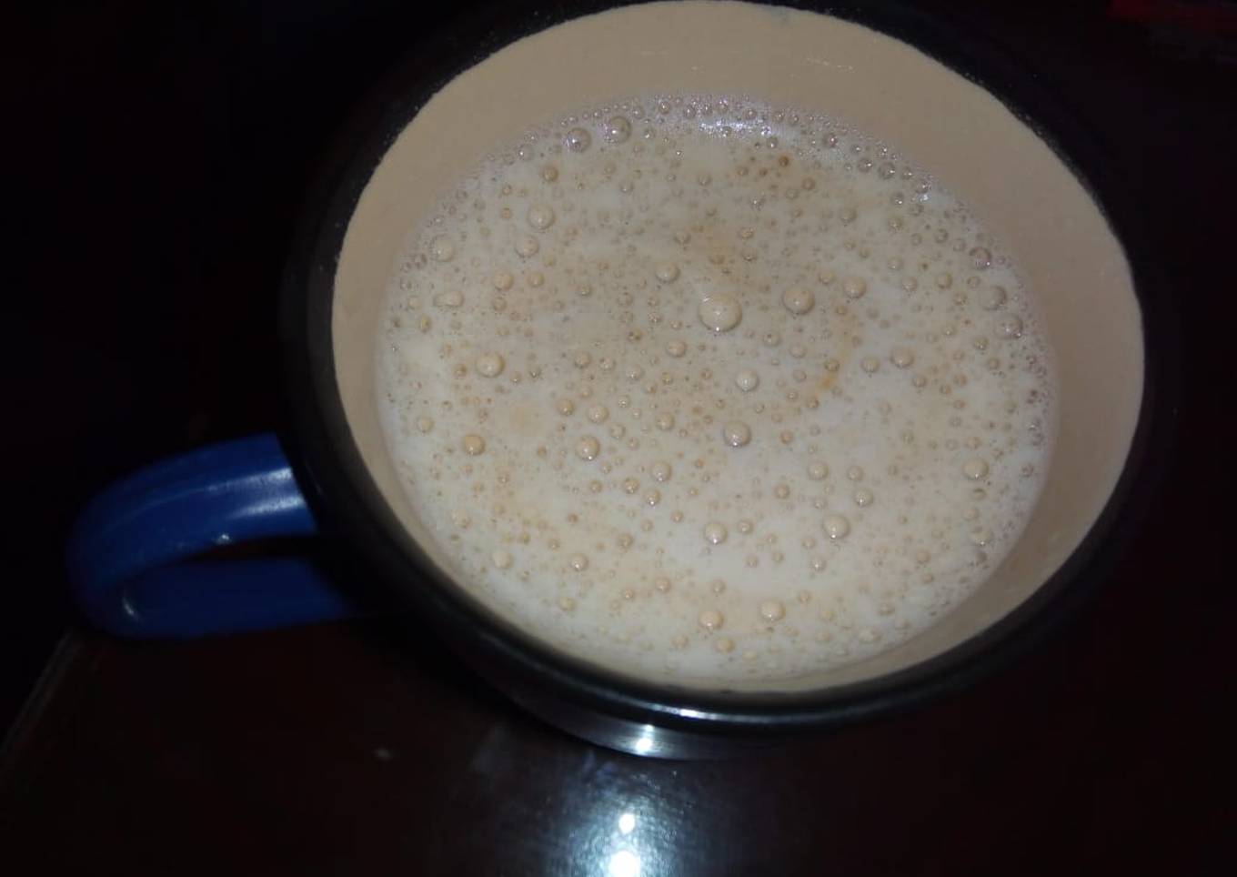 Frothy coffee
