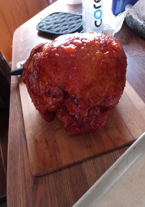 A picture of Apricot Glazed Ham.