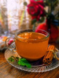 عکسی از دستور دمنوش دارچین نعناع☕