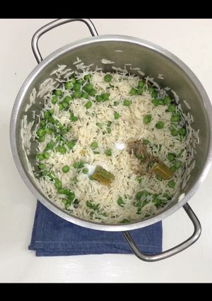 صورة لوصفة اسهل طريقة لعمل رز بالبازيلا