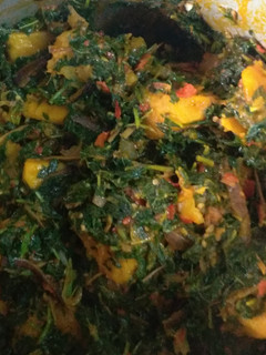A picture of Vegetable yam (ji akwukwo nri).