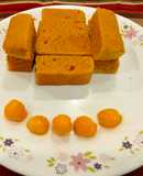 Kesar mango steamed cake