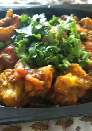 A picture of Aloo gobhi or matar ki sukhi sabhi.