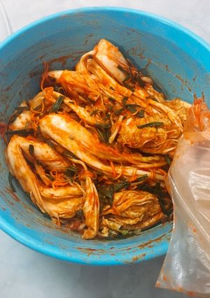 Hình của món Kim Chi Cải Thảo Hàn Quốc.