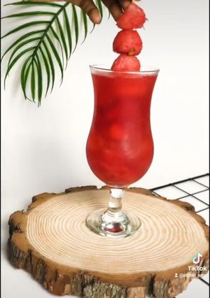 A picture of Watermelon cooling mocktail.