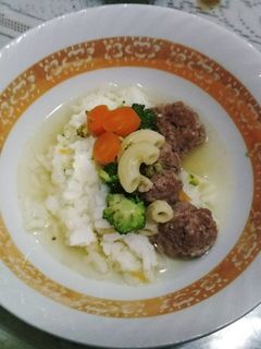 Foto resep 2. Sup bola daging.. BaSaTa (MPASI 1y) #BikinRamadhanBerkesan