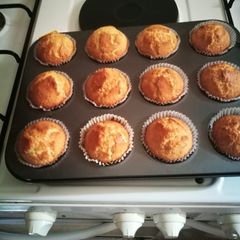 Vanilla muffins A picture of Vanilla muffins.