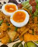 Kim chi chiên yến mạch (kimchi fried oatmeal)