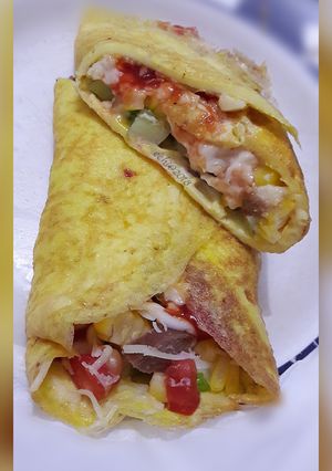 Foto resep Omelet Isi simple