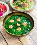 Canh Rau Tập Tàng Nấu Tôm Tươi