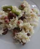 Risotto de Bacalhau, Presunto e Espargos