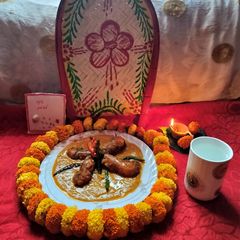 A picture of Chingri macher malai curry (Prawn malai curry Bengali special).