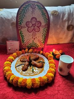 A picture of Chingri macher malai curry (Prawn malai curry Bengali special).