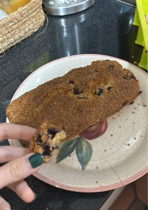 Una foto de Budín de arándanos sin tacc😋