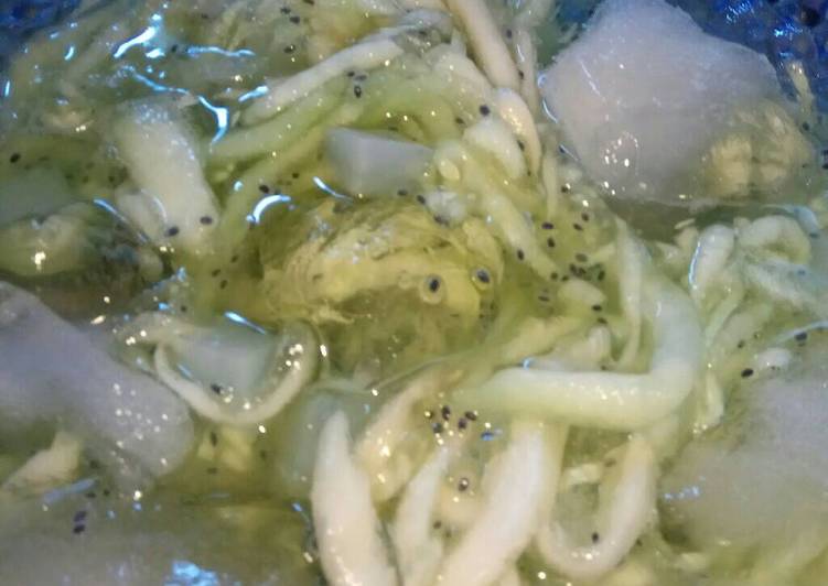 Cara termudah untuk Musim Dingin Untuk Mencoba Di RumahEs Timun Blewah