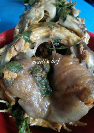 A picture of Catfish peppersoup.