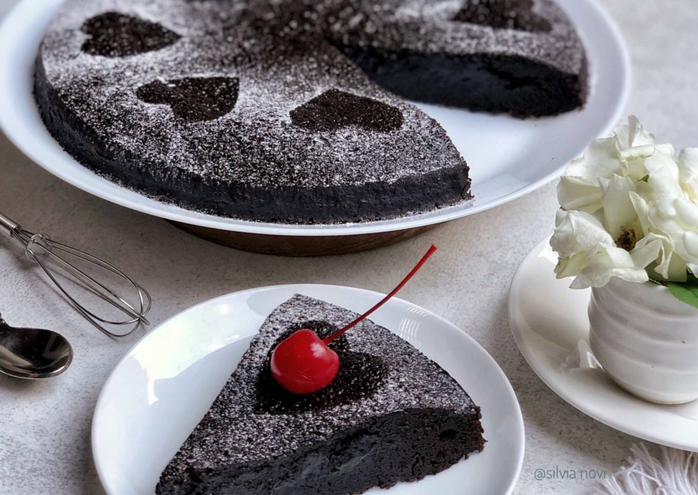 Resep Kladdkaka - Sticky Chocolate Cake Anti Gagal