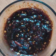 A picture of Sambal kecap bumbu uleg.