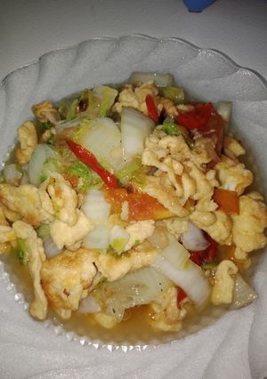 Foto resep Tumis sawi putih telor