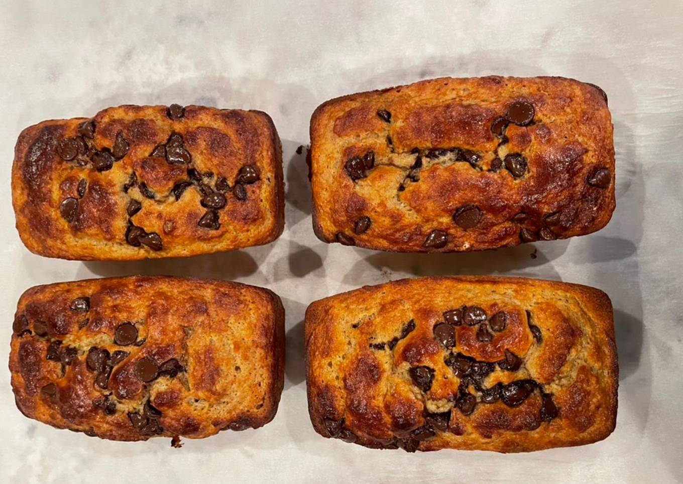 Banana Protein Choc. Chip Bread/Muffins - Low Carb (3.6 NET carbs per serving) Great for pre-workout