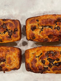 A picture of Banana Protein Choc. Chip Bread/Muffins - Low Carb (3.6 NET carbs per serving) Great for pre-workout.