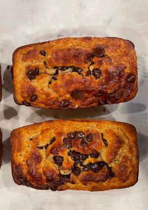 A picture of Banana Protein Choc. Chip Bread/Muffins - Low Carb (3.6 NET carbs per serving) Great for pre-workout.