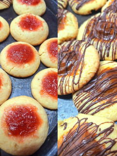 Una foto de Ojitos de dulce de leche y membrillo