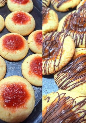 Una foto de Ojitos de dulce de leche y membrillo