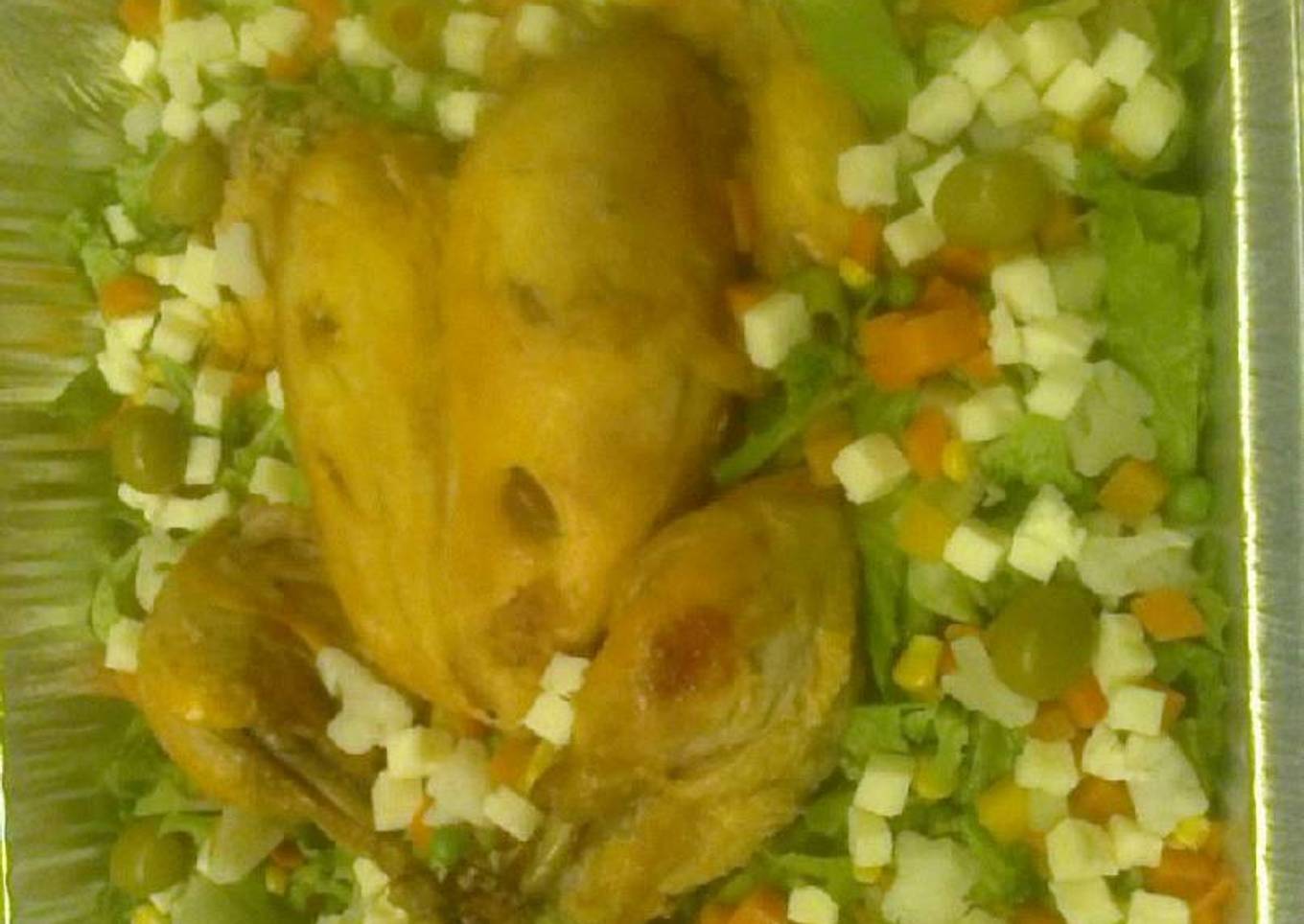 Pollo a la naranja relleno