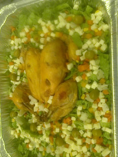 Una foto de Pollo a la naranja relleno