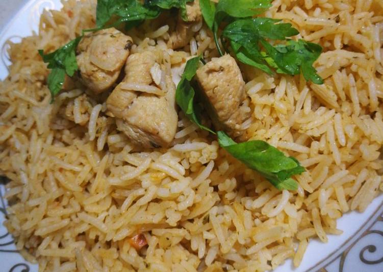 رز ودجاج بكريمة الطبخ 🤩🌹