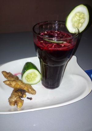 A picture of Zobo drinks.