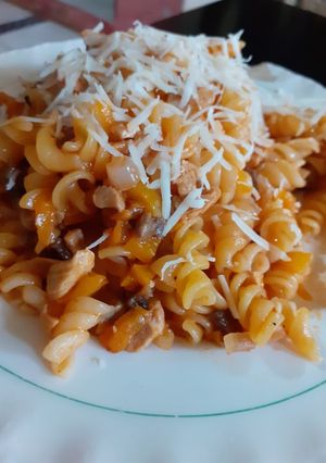 Una foto de Pasta con tuco