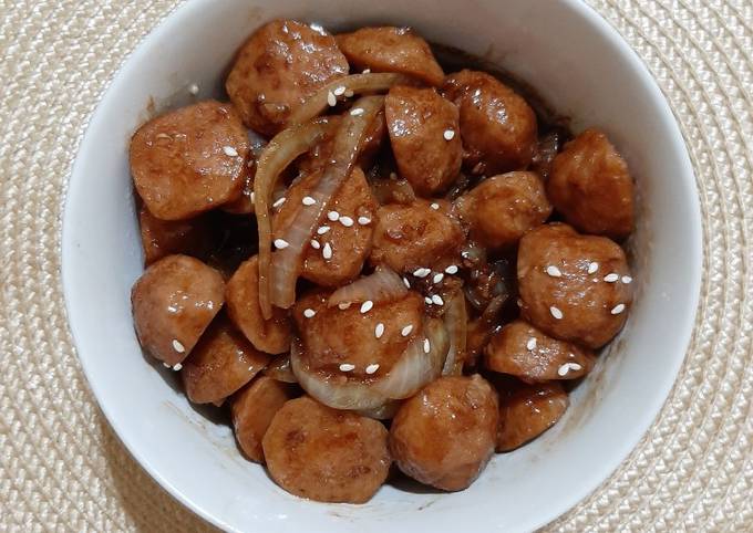 Mudah Banget Membuat Resep Bakso Teriyaki